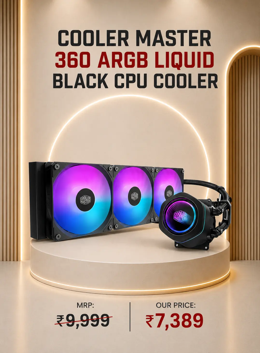 Arctic Liquid Freezer III Pro 360 ARGB Black CPU Liquid Cooler